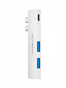 Орбита OT-PCR24 Серебро концентратор USB 2.0 (2*USB+Type-C)